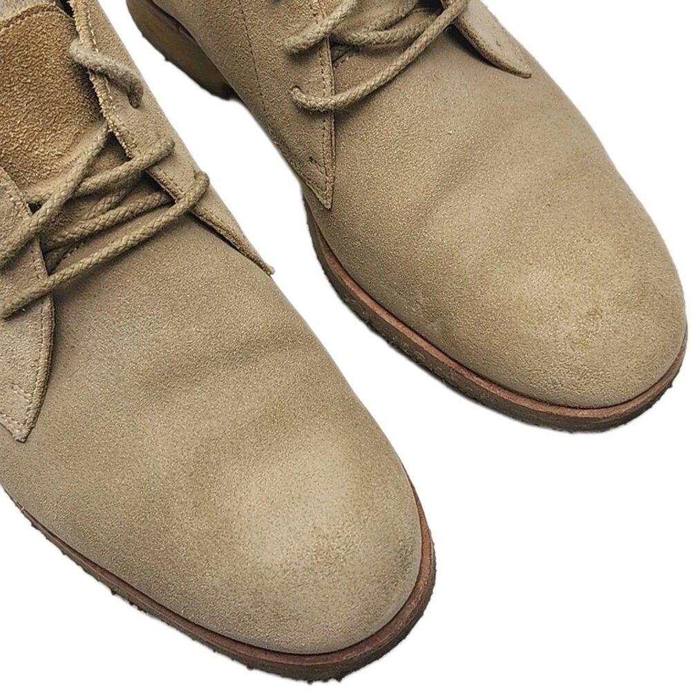 Johnston & Murphy Ankle Boot Chukka Tan Suede Lace-Up Women Size 9 Gum Sole Shoe - Picture 6 of 12